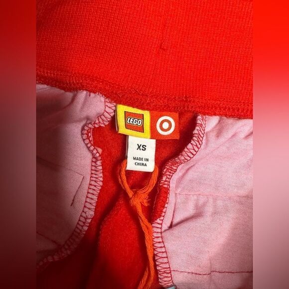 Lego Collection Target Women’s Track Jogger Pants XS Red & Orange NWT - Picture 9 of 11